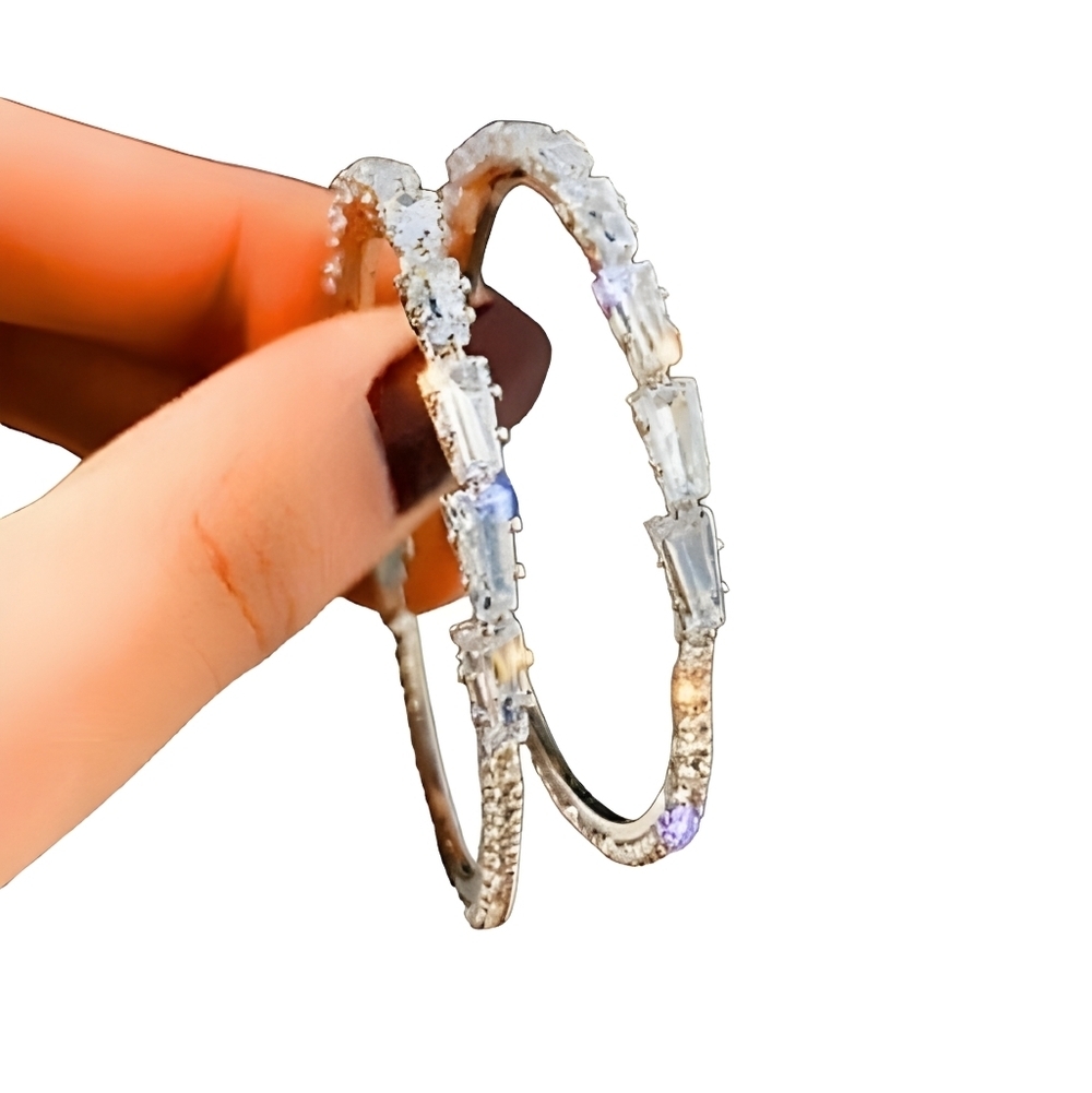 925 Sterling Silver Hoop ✨ Earrings New